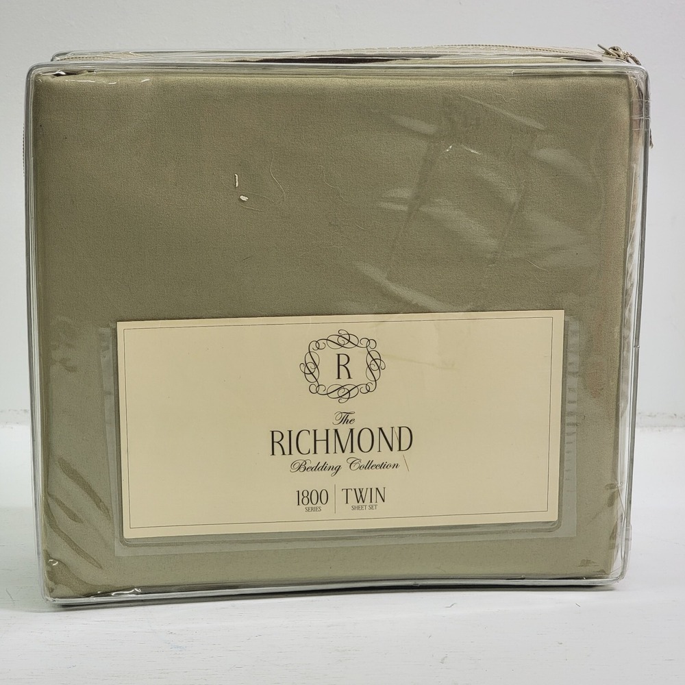 Richmond 1800 Count Deluxe 4pc Poly Microfiber Deep Pocket Green Bed Sheet Set